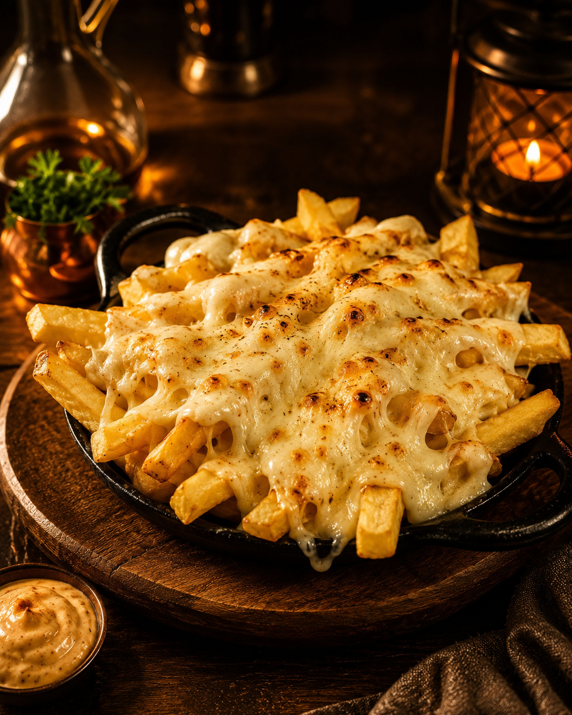 Batata Frita com Queijo Mussarela